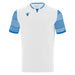 Macron Tureis Short Sleeve Shirt in whtie and blue