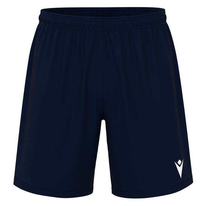 Black shorts with a logo on a white background