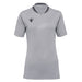 Gray sports shirt with a logo on a white background
