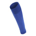 Blue knee-high sock on a white background
