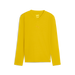 A yellow long sleeve baselayer for kids and men by Puma, with a V-neck cut and a small Puma logo on the chest.