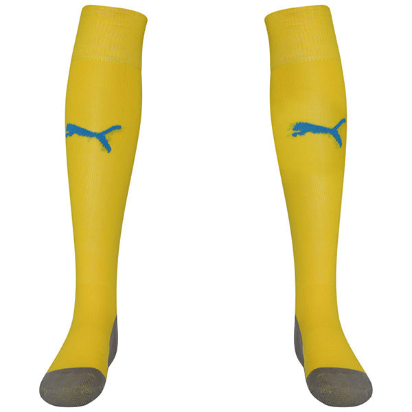 Puma Liga Socks Core in Cyber Yellow/Electric Blue Lemonade