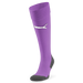 A pair of bright purple Puma Team LIGA 25 socks with black detailing and branding on the front.