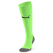A pair of bright green Puma Team LIGA 25 socks with black detailing and branding on the front.