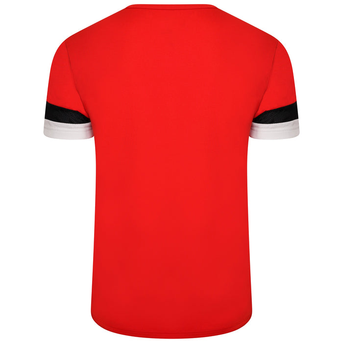 Puma Team Rise Short Sleeve Shirt in Red/Black/White