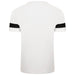 Puma Team Rise Short Sleeve Shirt in White/Black/White