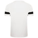 Puma Team Rise Short Sleeve Shirt in White/Black/White