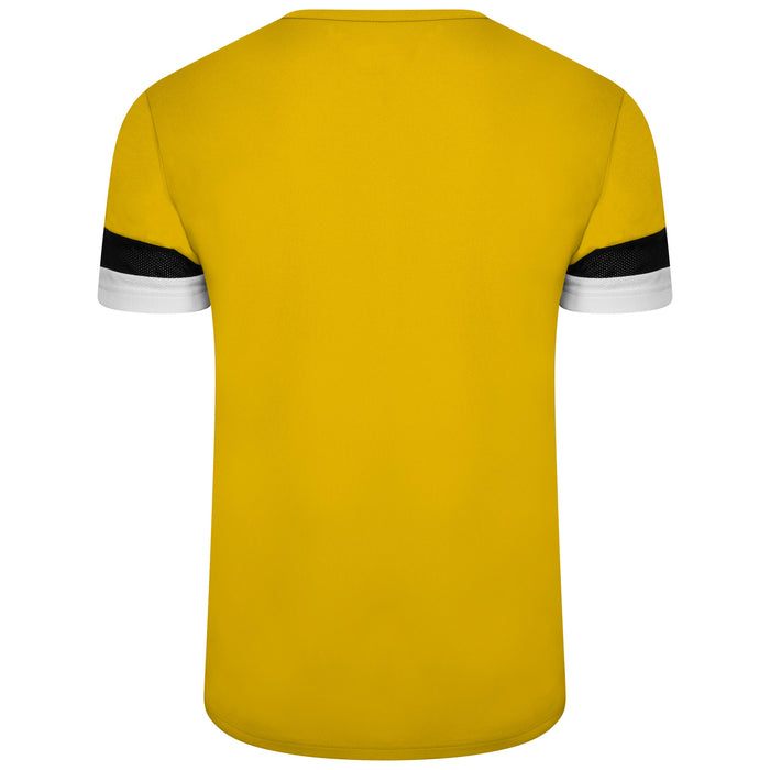 Puma Team Rise Short Sleeve Shirt in Cyber Yellow/Black/White