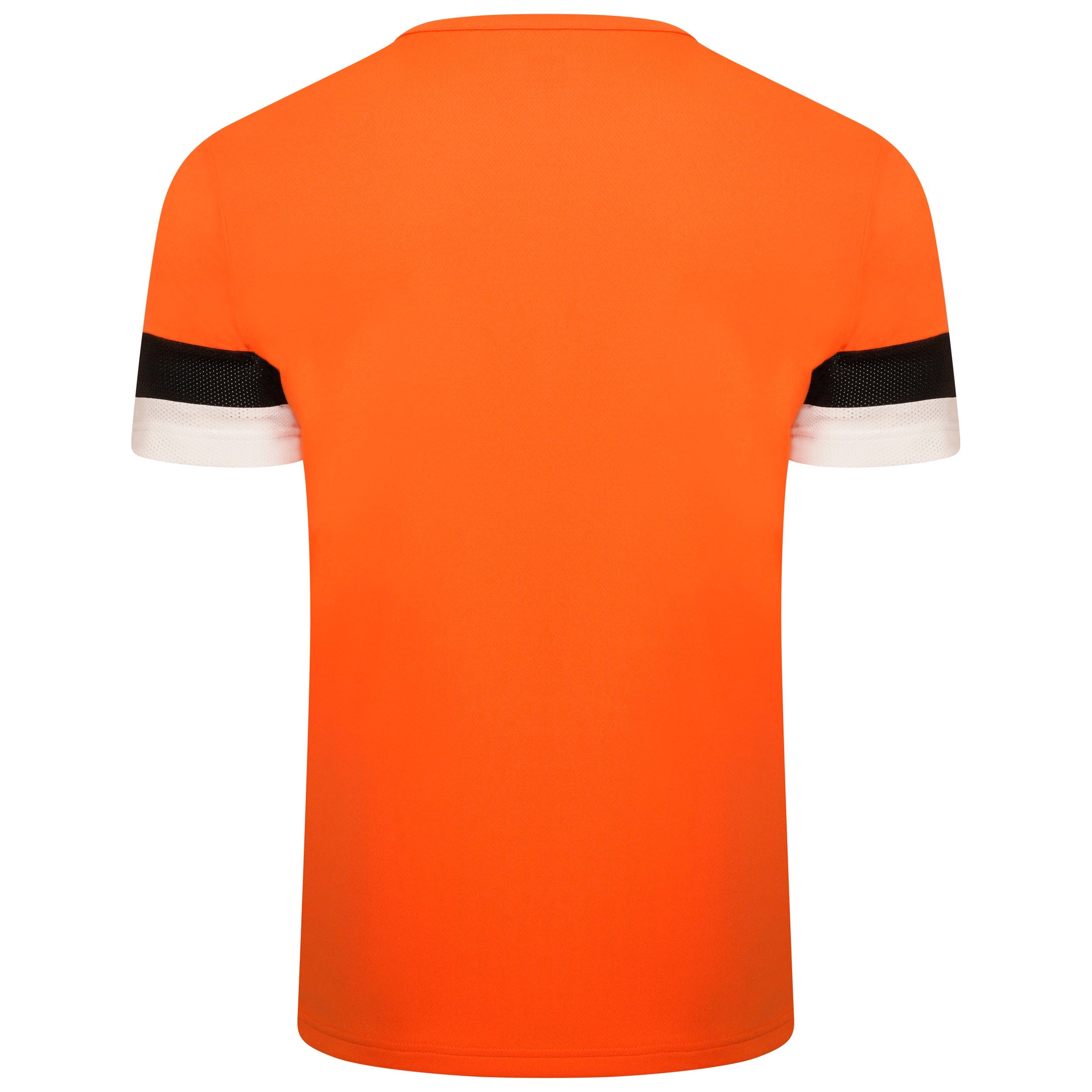 Puma Team Rise Short Sleeve Shirt in Golden Poppy/Black/White