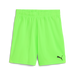 A pair of green Puma Team GOAL 25 shorts with a Puma logo on the left side.