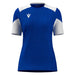 Macron Sphinx Women's Short Sleeve Shirt in blue and white