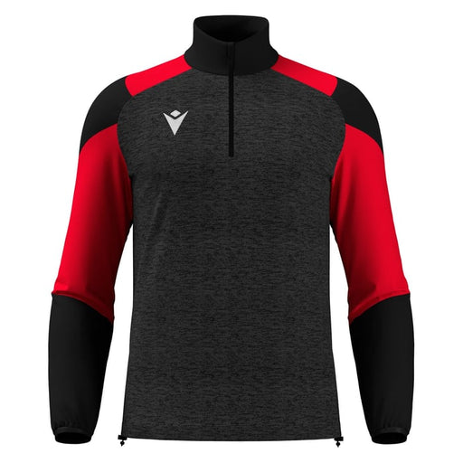 Macron Cuzco 1/4 Zip Top in black and red
