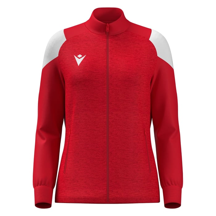 Macron Valkyria Women's Full Zip Top in red
