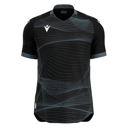 Macron Wyvern Eco Short Sleeve Shirt in black and white
