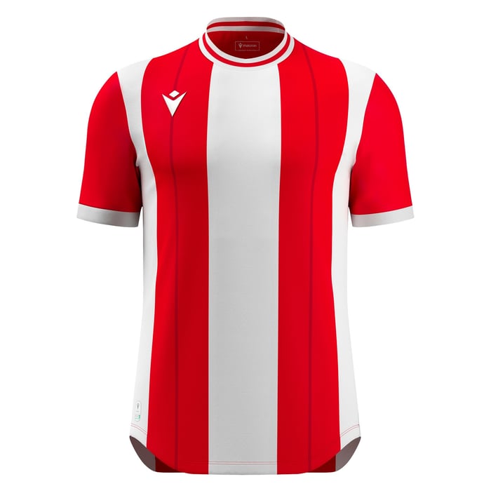 Macron Propus Eco Short Sleeve Shirt in red and white