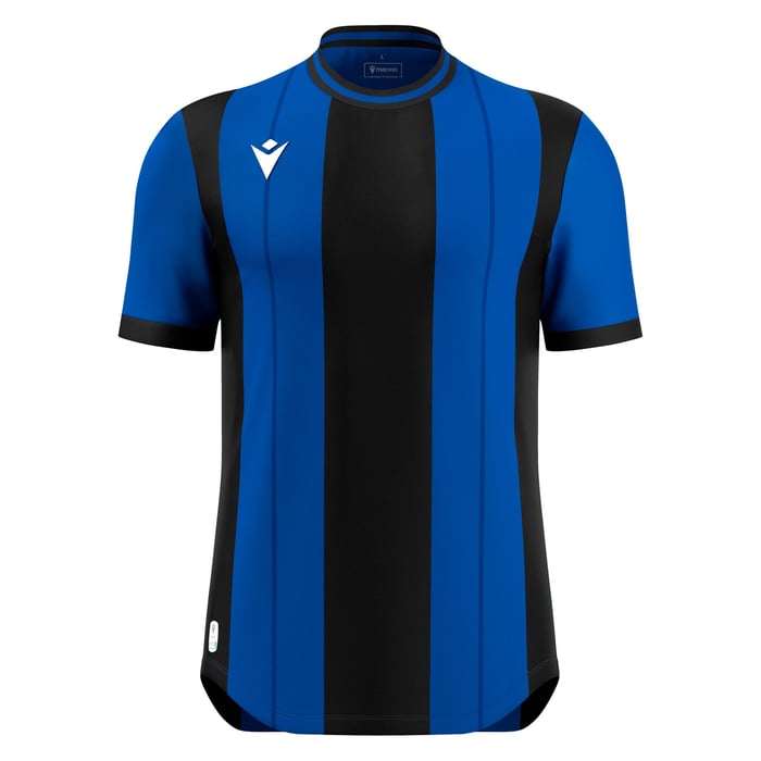 Macron Propus Eco Short Sleeve Shirt in blue and black