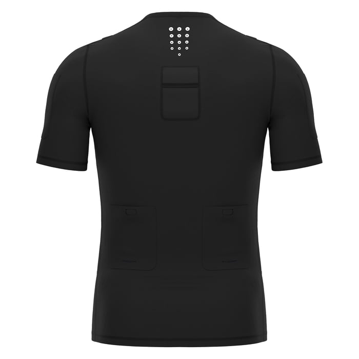 Macron Delcourt Referee Short Sleeve Undershirt in black