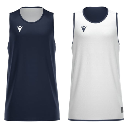 Macron X500 Reversible Basketball Shirt in navy and white