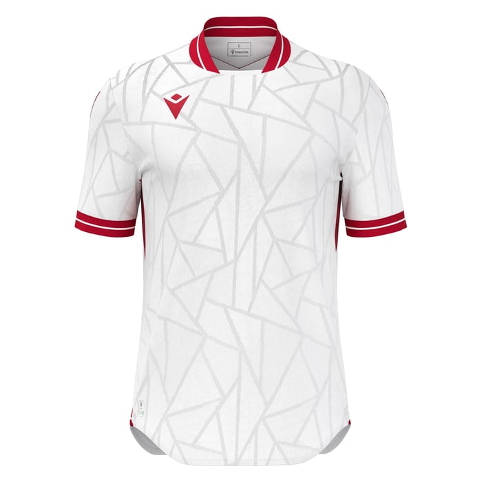 in white and red