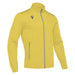 Yellow jacket with a zipper on a white background