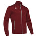 Red jacket with white accents on a white background