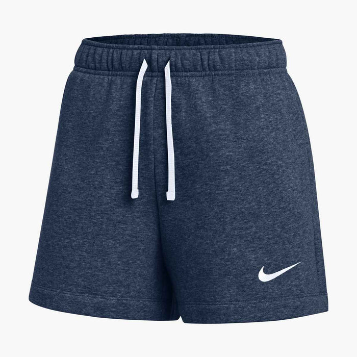 Nike Park Women's Fleece Soccer Shorts in Midnight Navy/White