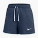 Nike Park Women's Fleece Soccer Shorts in Midnight Navy/White