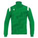 Green jacket with white accents on a white background
