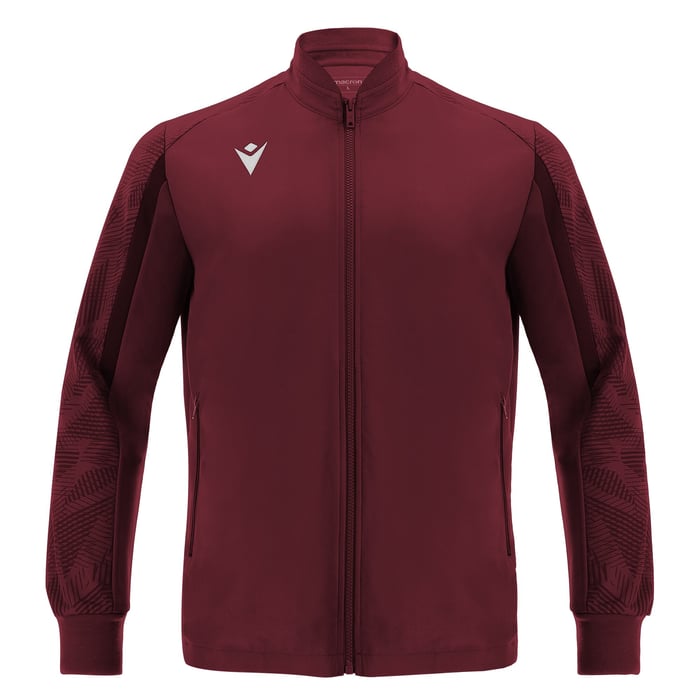 Macron Achihlles Full Zip Microfiber Top in red