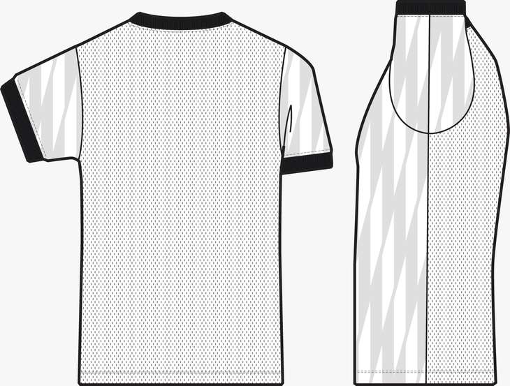 Nike Dri-Fit Challenger VI Short Sleeve Shirt in white/black