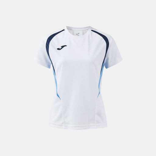 Joma Championship 20 Women's Short Sleeve Shirt in White/Dark Navy