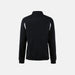 Black quarter-zip sweatshirt on a light gray background