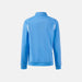 Blue jacket with a zipper on a white background
