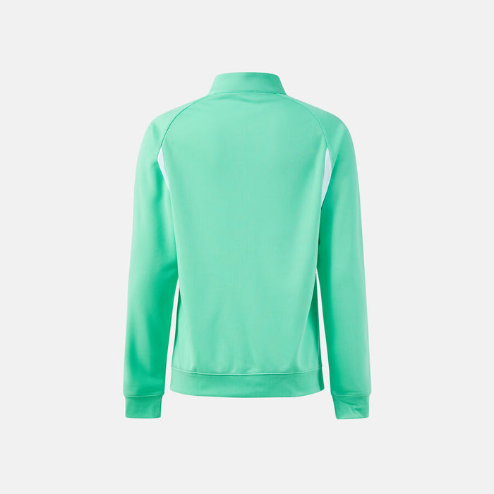 Green sweatshirt on a white background