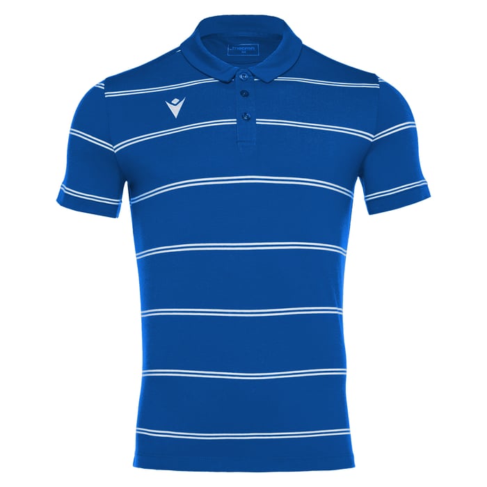 Macron Flamenco Short Sleeve Polo Shirt in blue