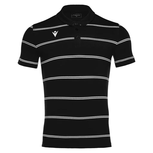 Macron Flamenco Short Sleeve Polo Shirt in black