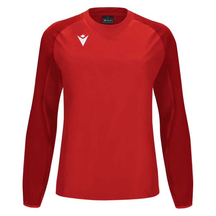Macron Denali Round Neck Wind Breaker in red
