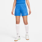 Nike Dri FIT Park III Knit Short Womens in royal blue
