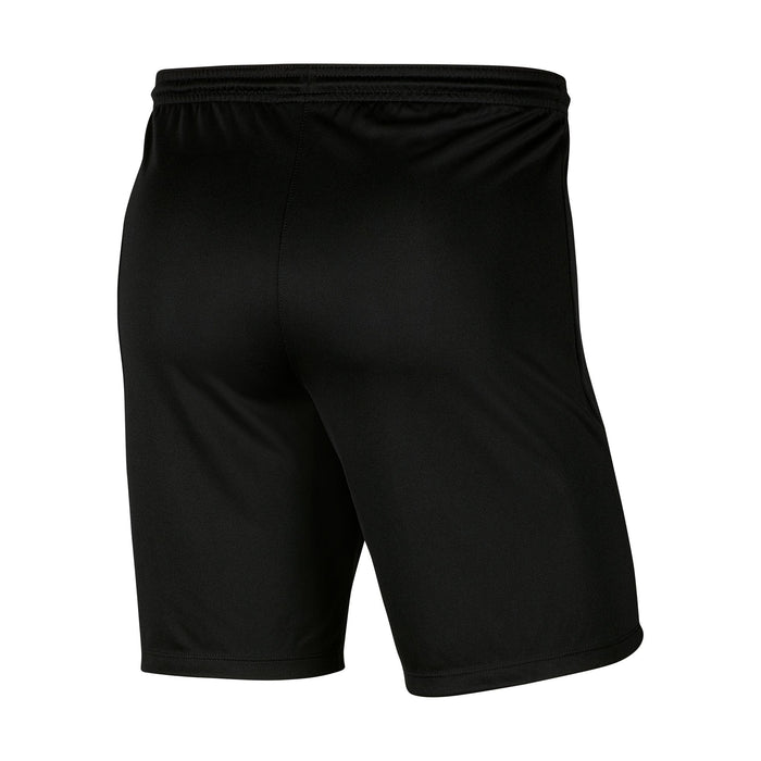 back of Nike Dri-fit Park III Short Black-White