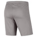 back of Nike Dri-fit Park III Short in pewter grey