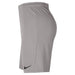 side of Nike Dri-fit Park III Short in pewter grey