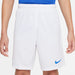 Nike Dri FIT Park III Short in White/Royal Blue