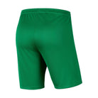 back of Nike Dri-fit Park III Short in pine green