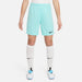 Nike Dri FIT Park III Short in Hyper Turq/Black with white nike socks and white nike football boots