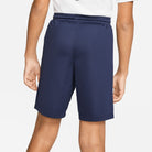 back of Nike Dri-fit Park III Short in midnight navy