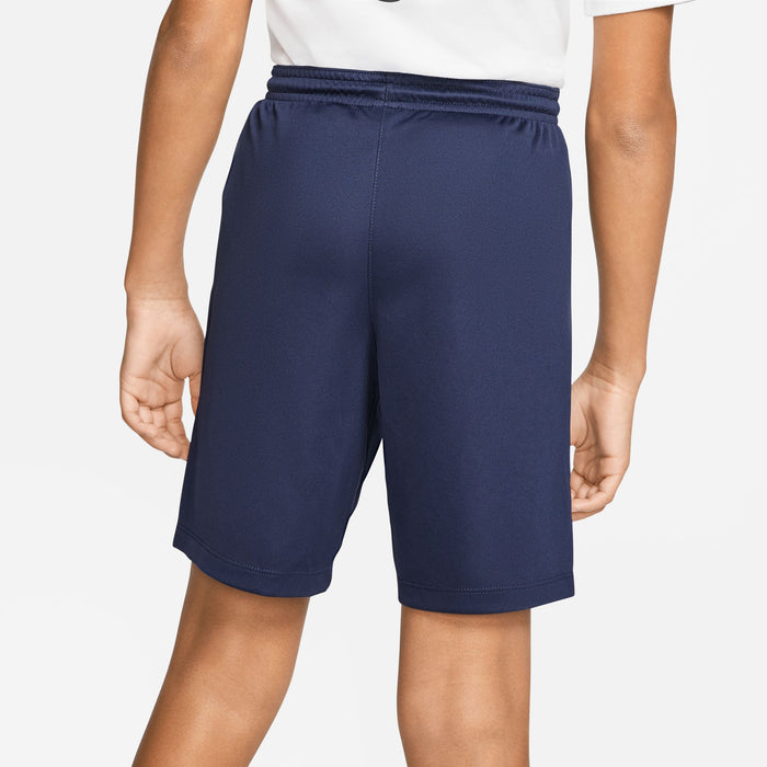 back of Nike Dri-fit Park III Short in midnight navy