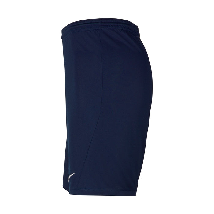 side of Nike Dri-fit Park III Short in midnight navy