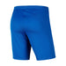 back of Nike Dri-fit Park III Short in royal blue