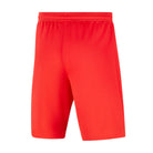 back of Nike Dri-fit Park III Short in bright crimson