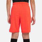 back of Nike Dri-fit Park III Short in bright crimson